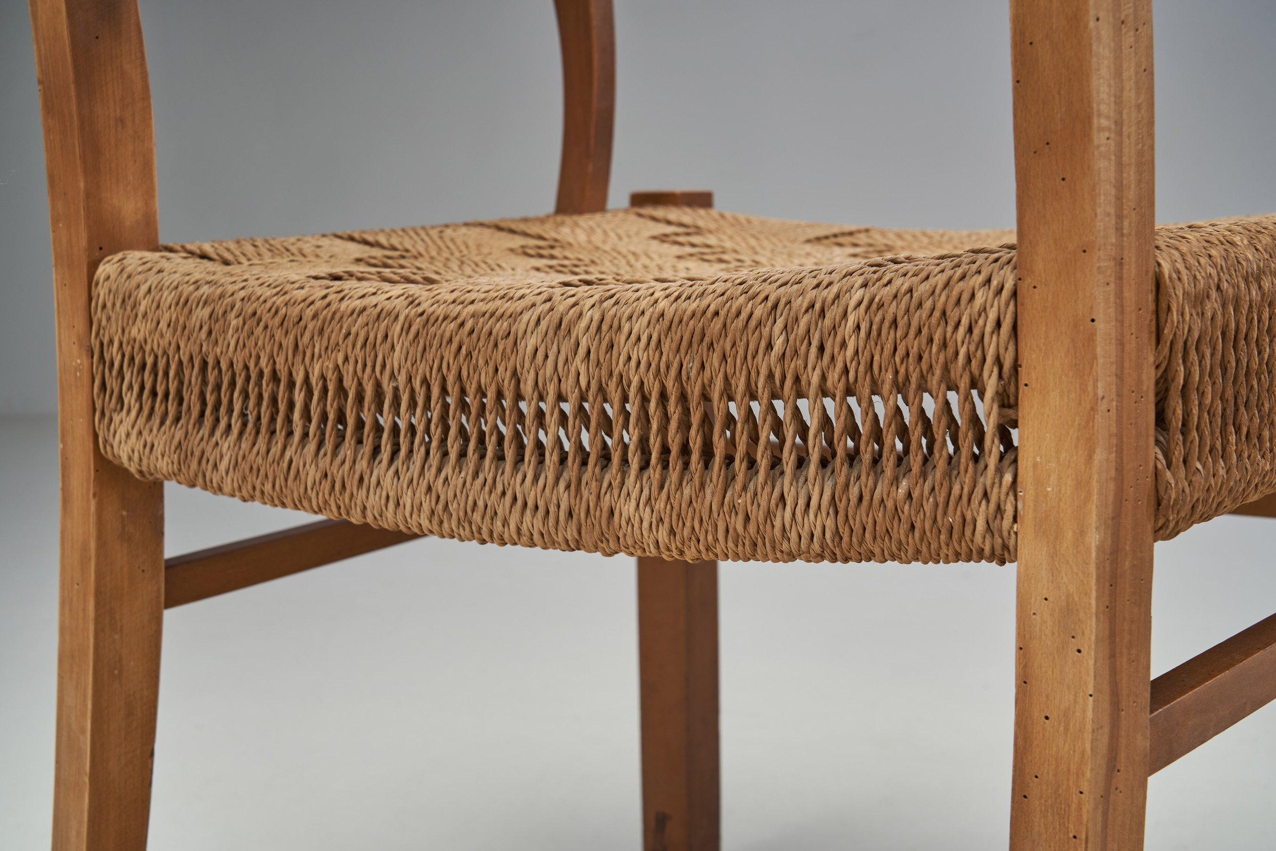 Frits Schlegel Beech Armchair for Fritz Hansen, Denmark 1940s